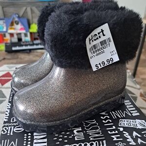 Sparkly lined rain boots